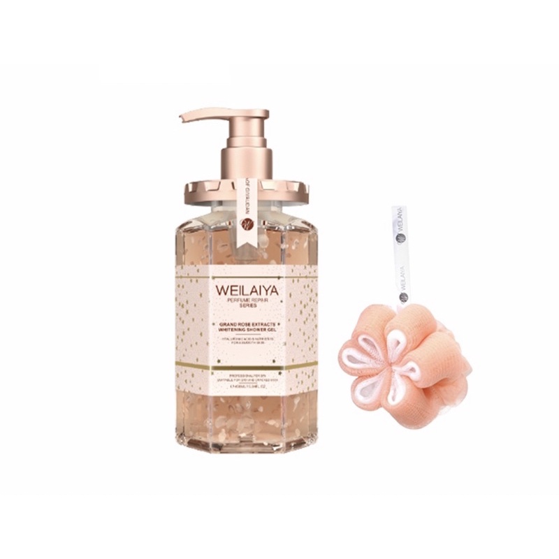 Sữa tắm Weilaya hương nước hoa tuỷ mật hoa hồng damask | BigBuy360 - bigbuy360.vn