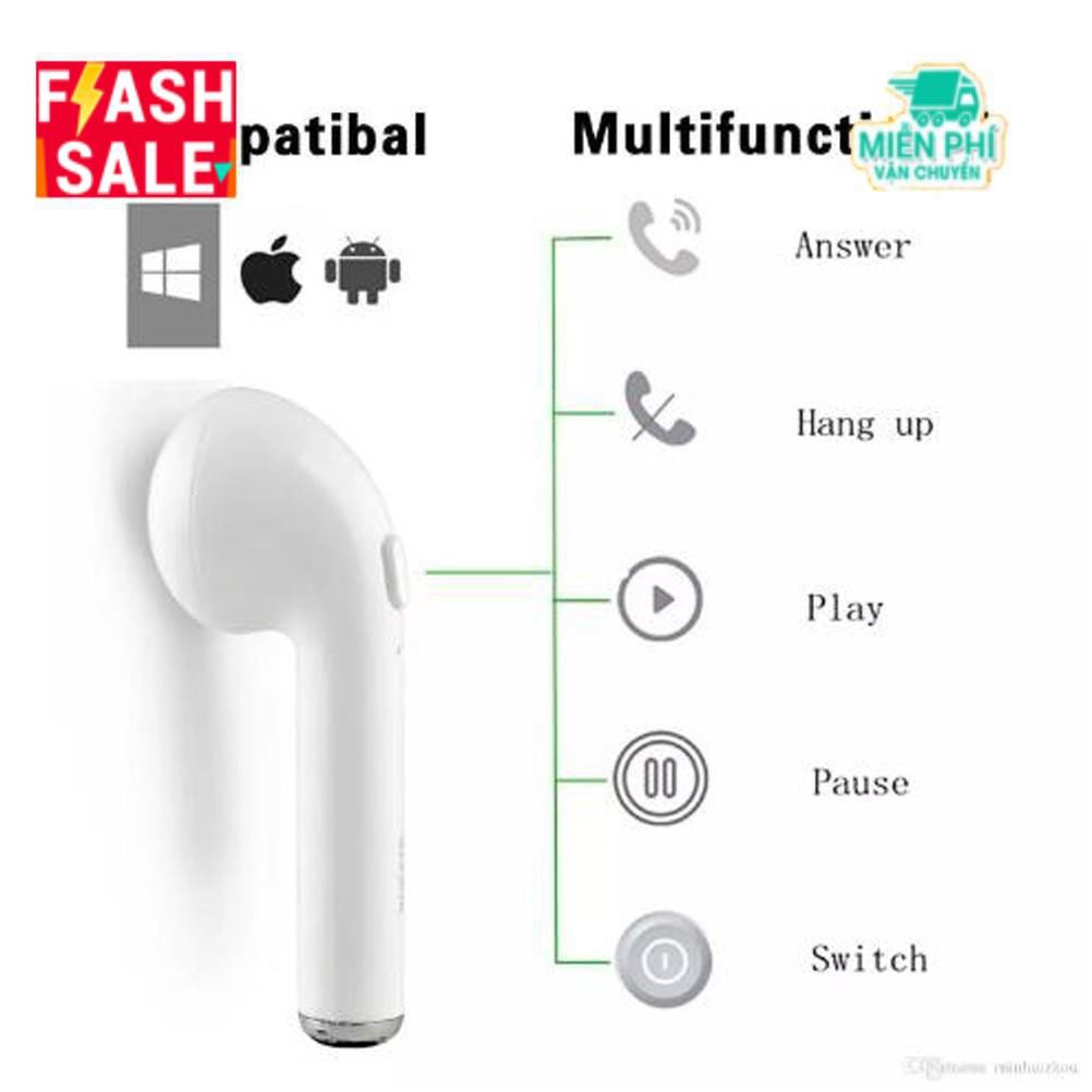 Tai nghe bluetooth dành cho iPhone X 8 7 6 6S Plus Samsung Phone I7 (Android/iPhone)