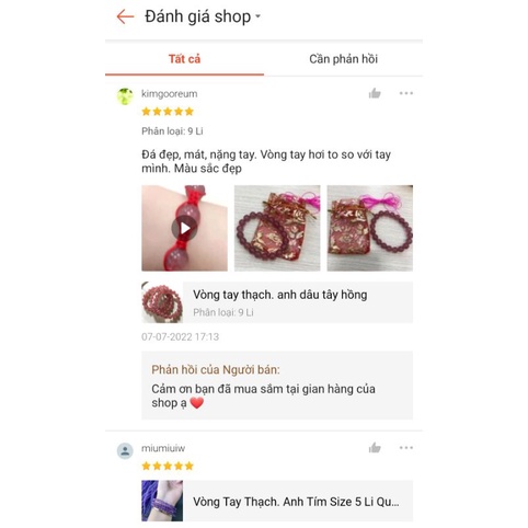 Vòng Tay Nữ Màu Hồng Dâu Tây Hợp Mệnh Hỏa, Thổ