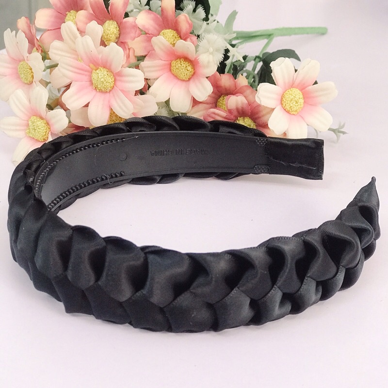 Băng Đô Tết Vải Satin Bờm Tóc Satin Bản To Nhỏ Sang Chảnh