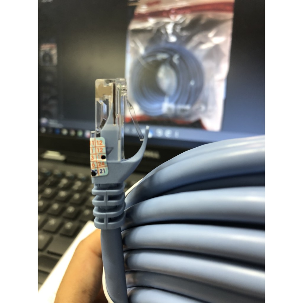 Cáp Mạng Cat6 UNITEK YC814ABL -❤️ 10m❤️15m Cáp mạng đúc 2 đầu chống nhiễu BH 12 tháng