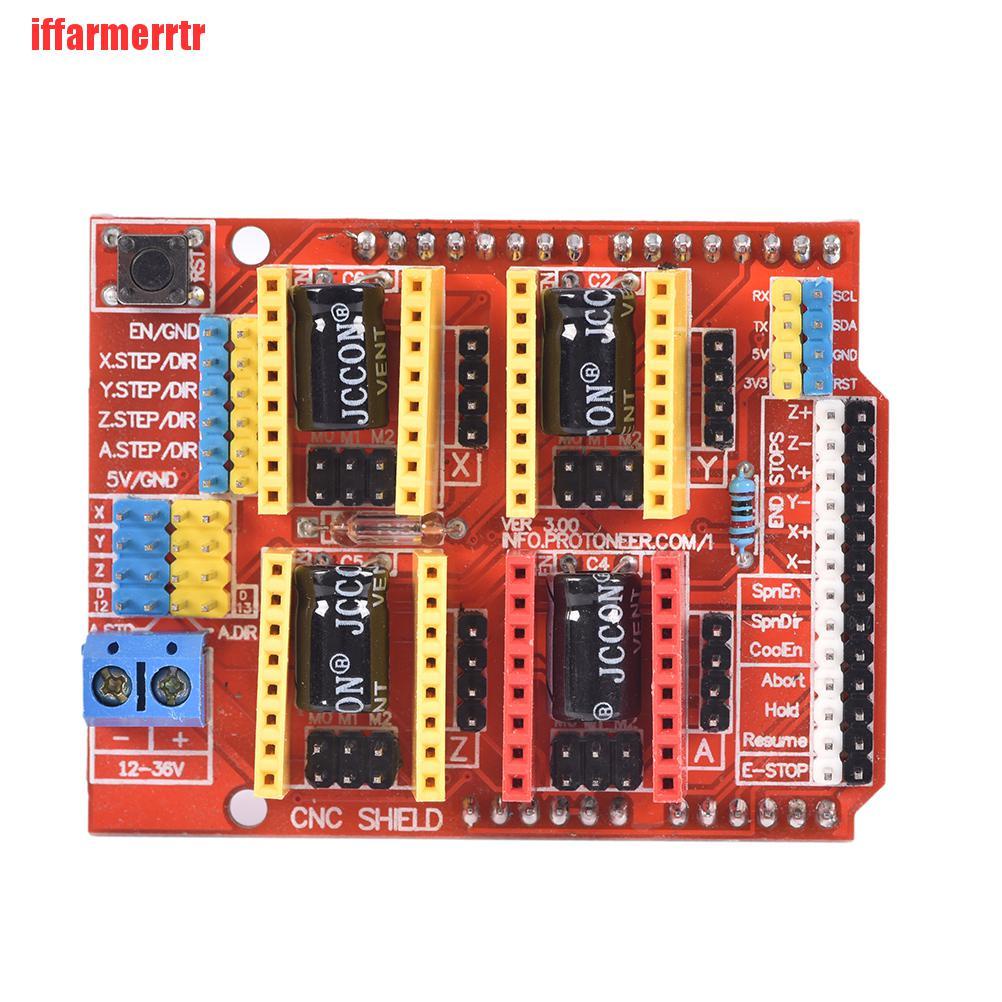 {iffarmerrtr}New V 3.0 Engraver CNC Shield+Board+A4988 Stepper Motor Drivers For UNO R3 Arduino KGD