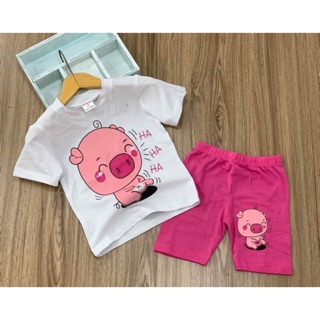 Combo 4 bo cotton danh cho be gai