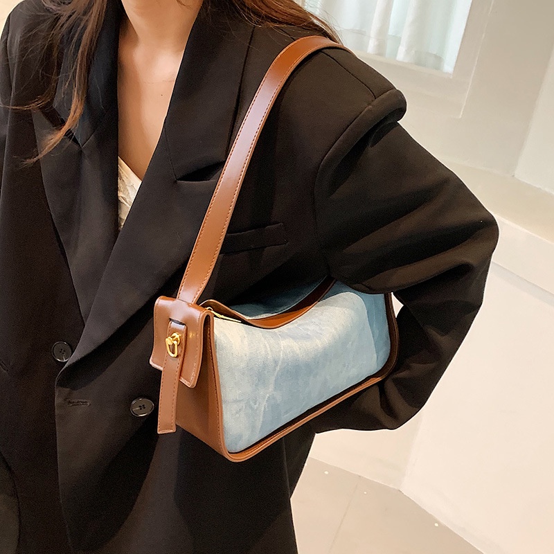 Túi Đeo JASMIN NOIR Chéo Da PU Hình Gối Đơn Giản Cho Nữ