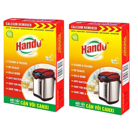 Bột Tẩy Cặn Vôi Canxi Ấm Nước, phích giữ nhiệt, Bình Nóng Lạnh Hando