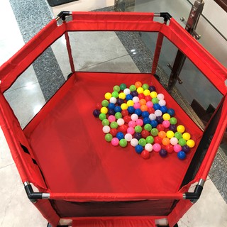 Quây Cũi Kiêm Nhà Banh Khung Inox Vải Dù Cho Bé - Quây Vui Chơi Cho Bé