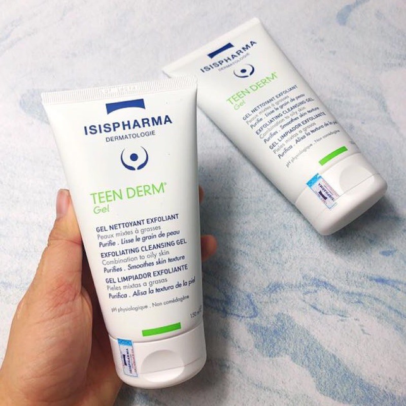 [DATE MỚI-CHÍNH HÃNG] Sữa rửa mặt, giảm nhờn, ngừa mụn TEEN DERM GEL ISIS PHARMA | BigBuy360 - bigbuy360.vn