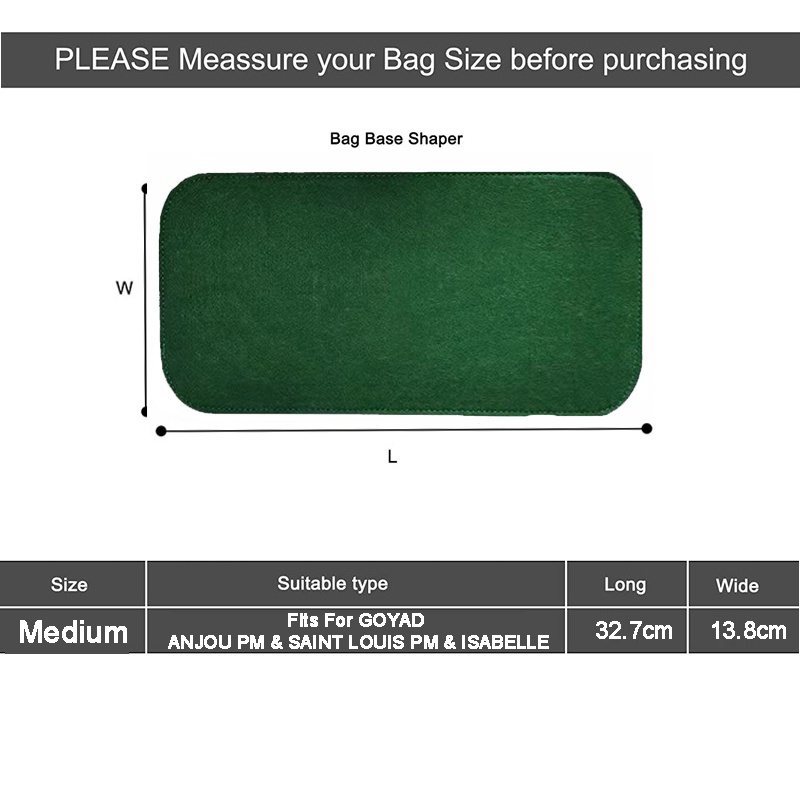 Đệm lót EVERTONER vải nỉ sang trọng định hình túi xách cho Goyard ANJOU PM &amp; SAINT LOUIS PM &amp; ISABELLE