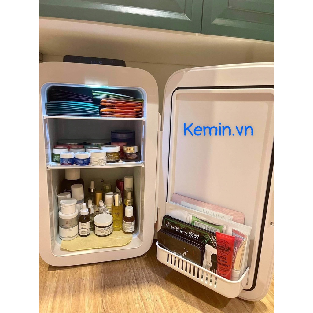Tủ lạnh mini KEMIN 25 Lít màu 3 SỌC [ có sẵn], Tủ đựng bảo quản mỹ phẩm