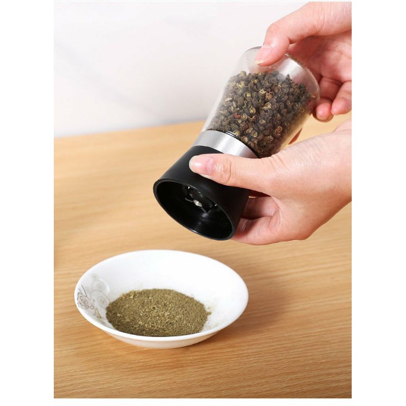 Lọ xay tiêu thủy tinh cầm tay tiện lợi