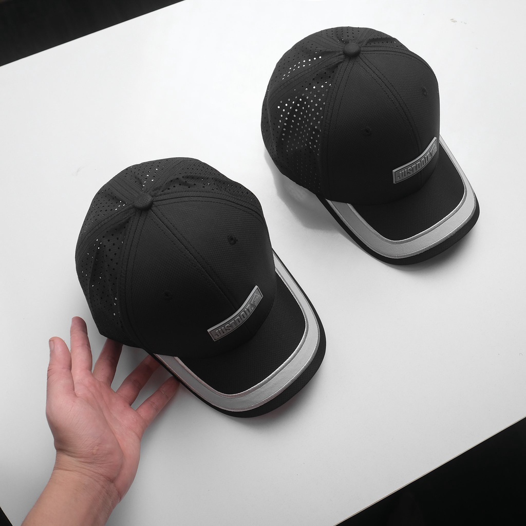 Mũ lưỡi trai nam nữ thương hiệu NIKE chất liệu dù lazer có lỗ thoáng khí thích hợp chơi thể thao chạy bộ