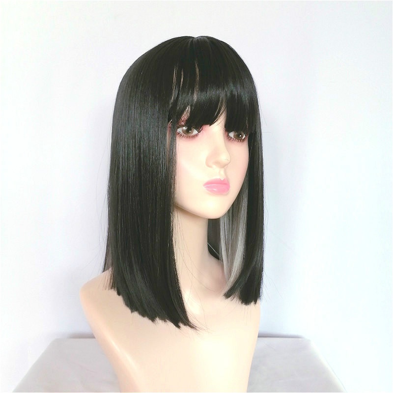 Bộ tóc giả ngắn thẳng thời trang cho nữ