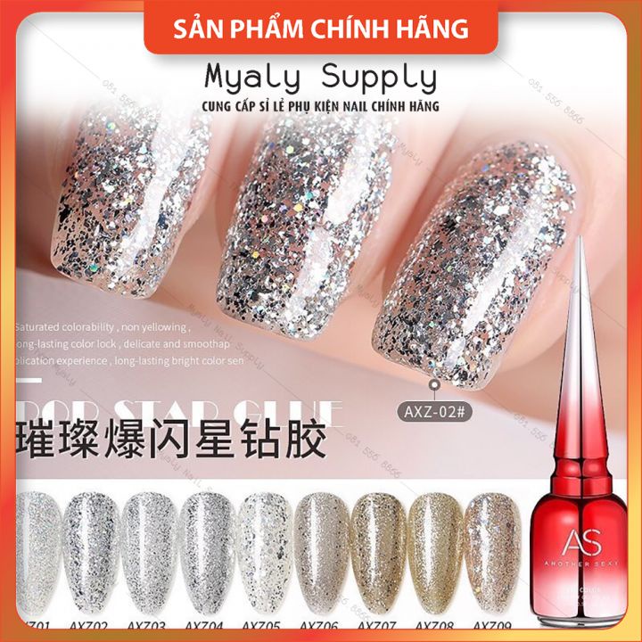 Set Sơn AS Nhũ Chai Đỏ Nắp Nhọn 9 Chai Cao Cấp AXZ SP000814