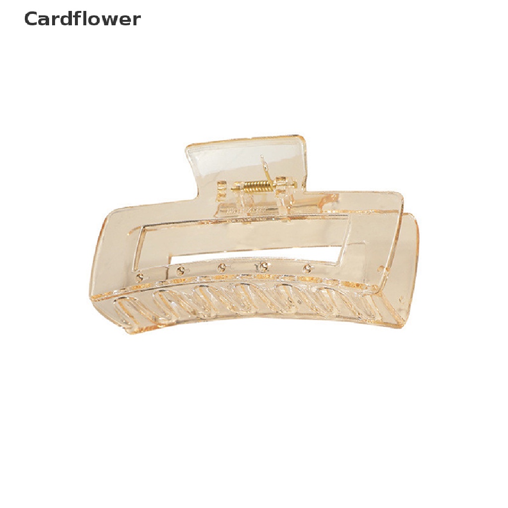 &lt; Cardflower &gt; Kẹp Tóc Càng Cua Lớn Bằng Nhựa Nhiều Màu Sắc Cho Nữ Đang Giảm Giá
