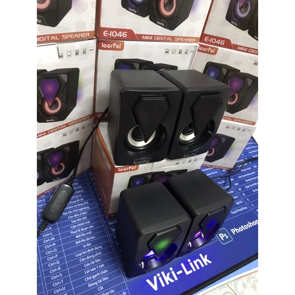 Loa máy tính để bàn YST-1046 - Loa vi tính mini LED RGB giá cực rẻ
