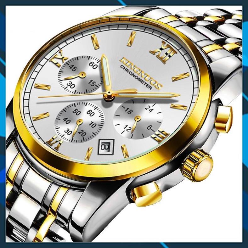 [HÀNG CHUẨN AUTH]Đồng Hồ Nam KINGNOUS K-1753 Dây Thép Chống Gỉ Cao Cấp,Chống Nước,Chống Xước,Có Dạ Quang,Bảo Hành12 thag