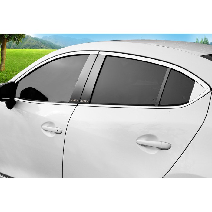 Bộ Ốp, Nẹp chân kính, cong kính -Mazda 3 2015-2020( hàng chất )