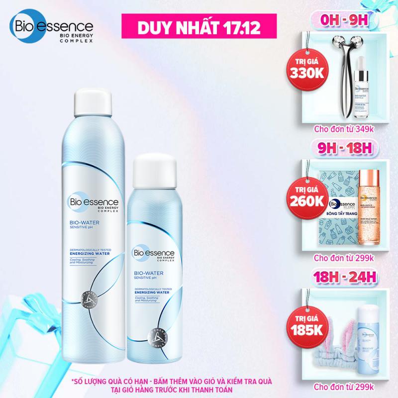 Combo Xịt khoáng dưỡng ẩm Bio-Water Bio-Essence Water Energizing Water (Xịt khoáng 300ml + Xịt khoáng 100ml)