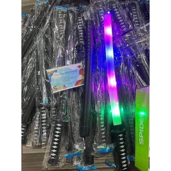 Kiếm nhựa đồ chơi katana trẻ em có vỏ phát sáng siêu nhân samurai siêu hot