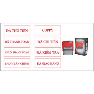 khắc dấu con dấu lệnh 1-2 dòng/ tặng kèm thêm 1 mặt dấu