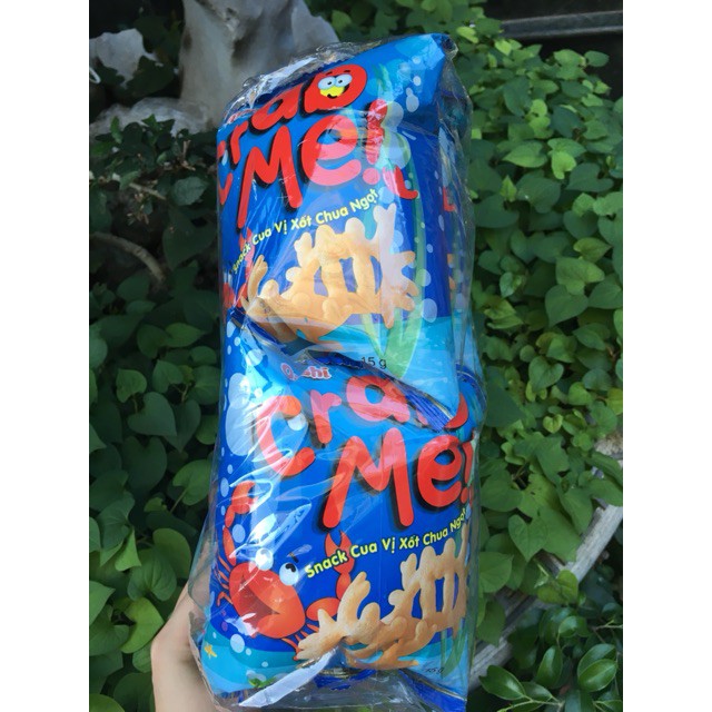 Bim bim Oishi snack cua vị xốt chua ngọt (bịch 10 gói 15g)