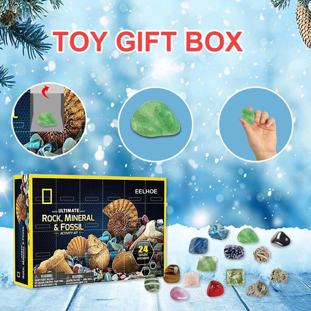 CHOOKEY Bộ Sưu Tập Lịch Của Rock Advent Bằng Đá Khoáng Chất Sáng Tạo