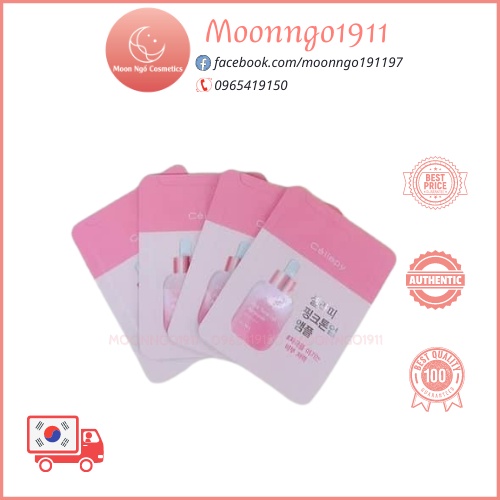 [SAMPLE] Tinh Chất Căng Bóng Nâng Tông Da CELLAPY PINK TONE UP AMPOULE 1G