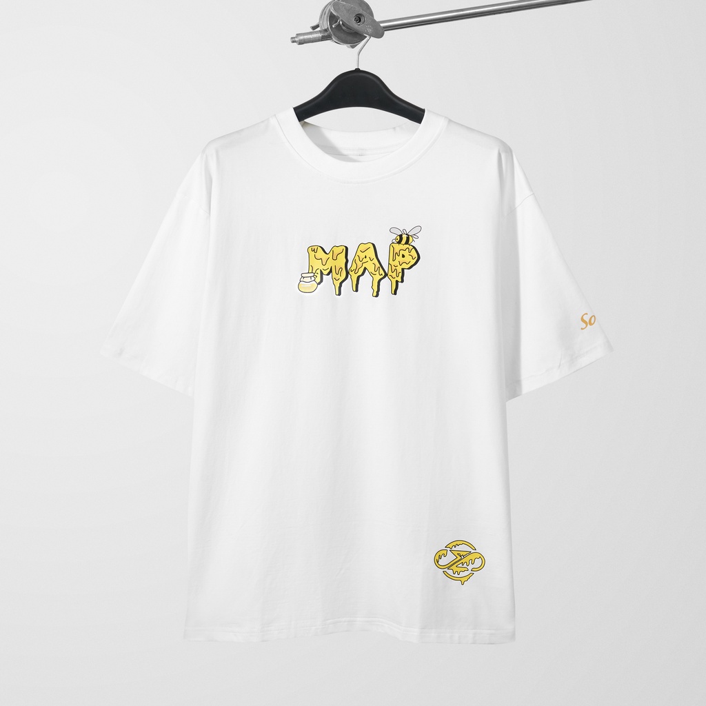 Áo Thun BEE MAP COLLECTION, T - Shirt ( Trắng )