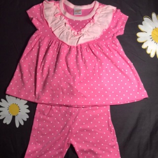 Bộ borip dáng babydoll quần lửng cho bé gái - Bộ bé gái