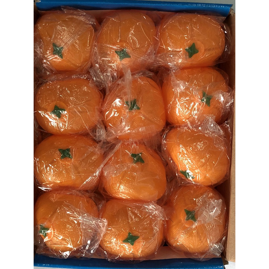 Gudetama Squishy bóp trút giận hình quả cam