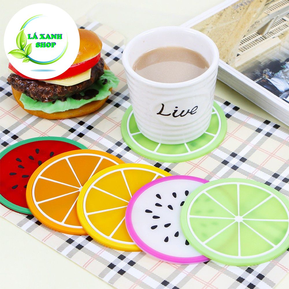 Miếng Lót Cốc - Lót Ly Lát Hoa Quả - Trái Cây