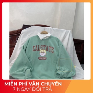 Áo sweater nữ ,áo hoodie nỉ nữ from rộng .