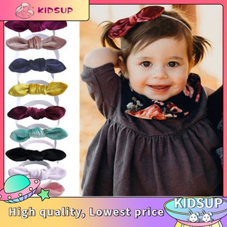 Bé tập đi bé gái trẻ em thỏ nơ thắt turban băng đô quấn tóc