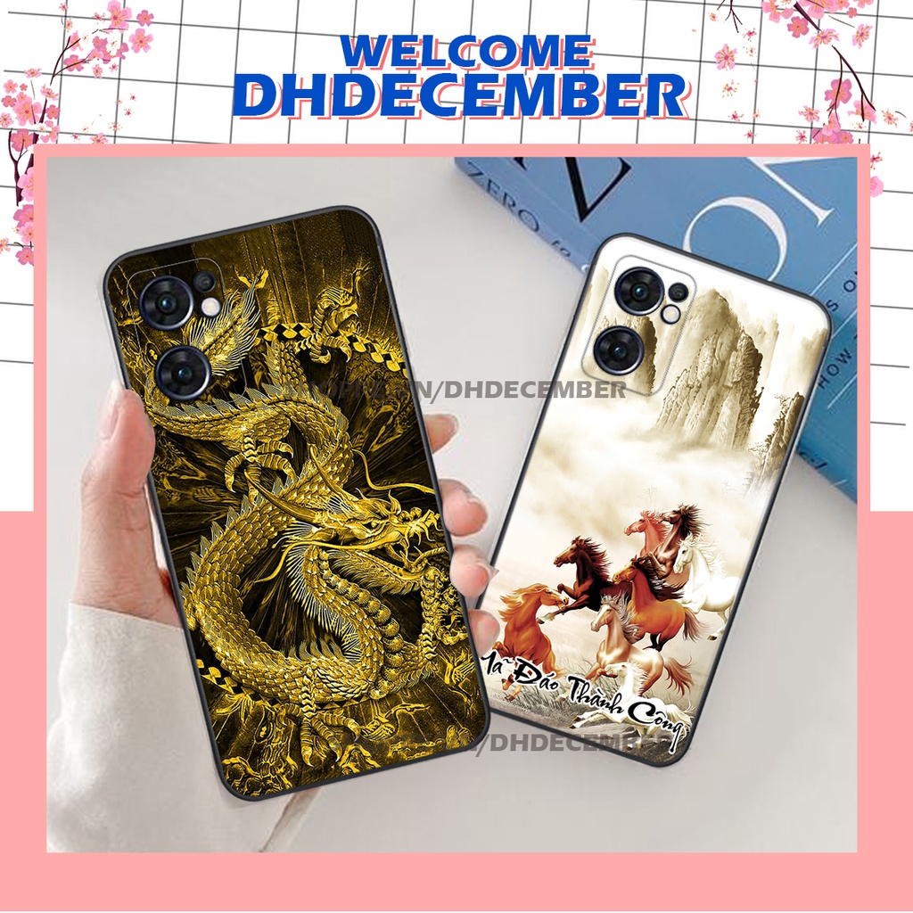 Ốp lưng Oppo RENO 7 5G in hình thư pháp tâm an vạn sự an ,mã đáo thành công SIÊU CHẤT