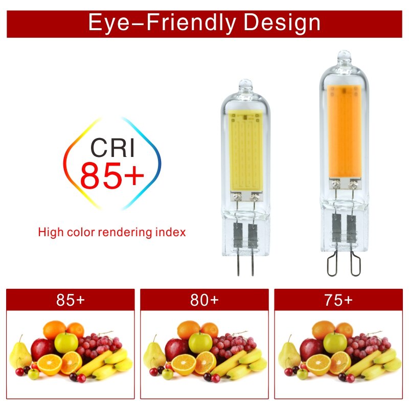 Bóng Đèn LED G4 G9 3W 6W 220V COB Thay Thế 40W 60W Chuyên Dụng Cho Đèn Chùm