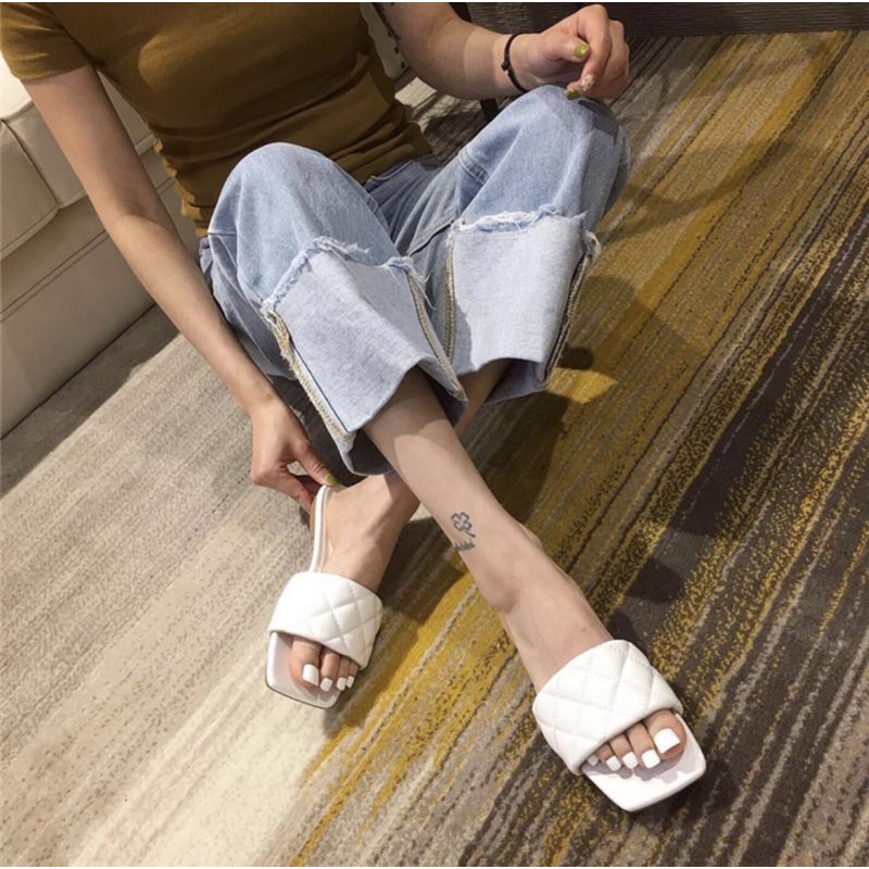 Dép lê bigsize,bản quai may ca rô