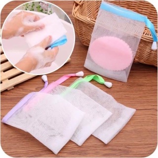 Túi lưới tạo bọt đựng xà phòng