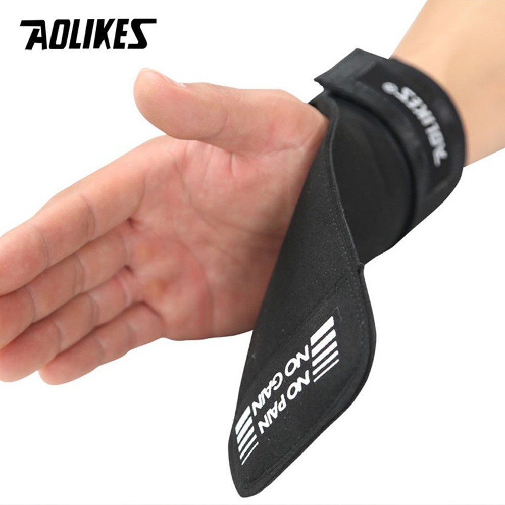 Găng Tay Tập GYM, Dây kéo lưng Lifting Straps đa năng chính hãng Aolikes (1 Đôi)