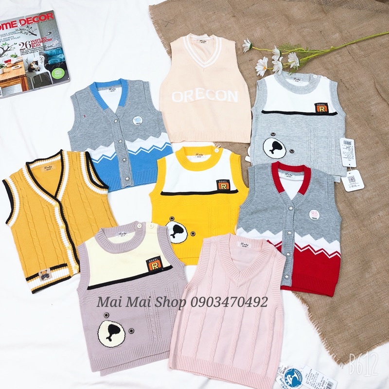 Áo ghile len Quảng Châu cho bé trai, bé gái