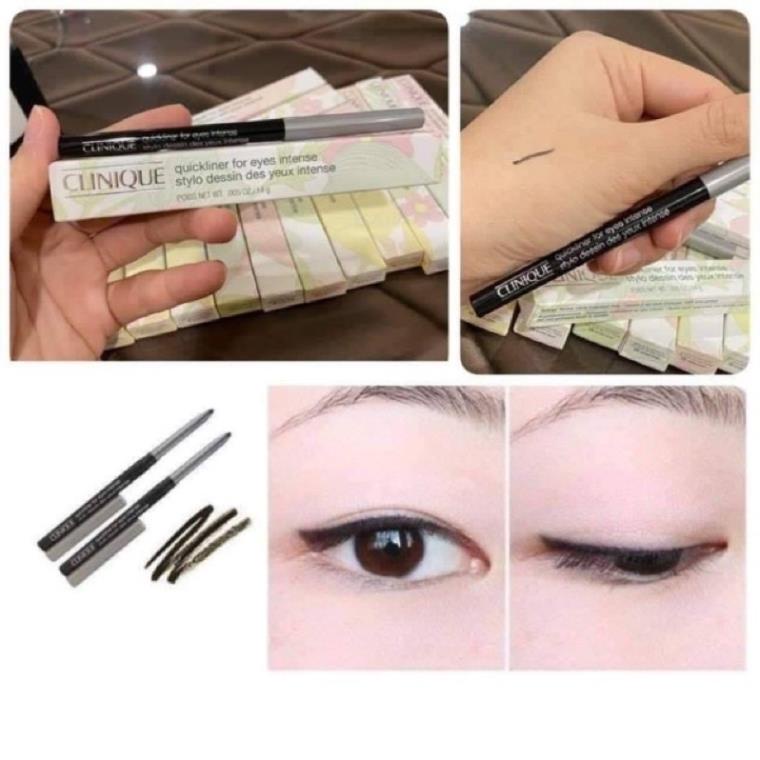 Chì kẻ mắt Clinique Quickliner for Eyes Intense # 09 Ebony Mini 0.14g