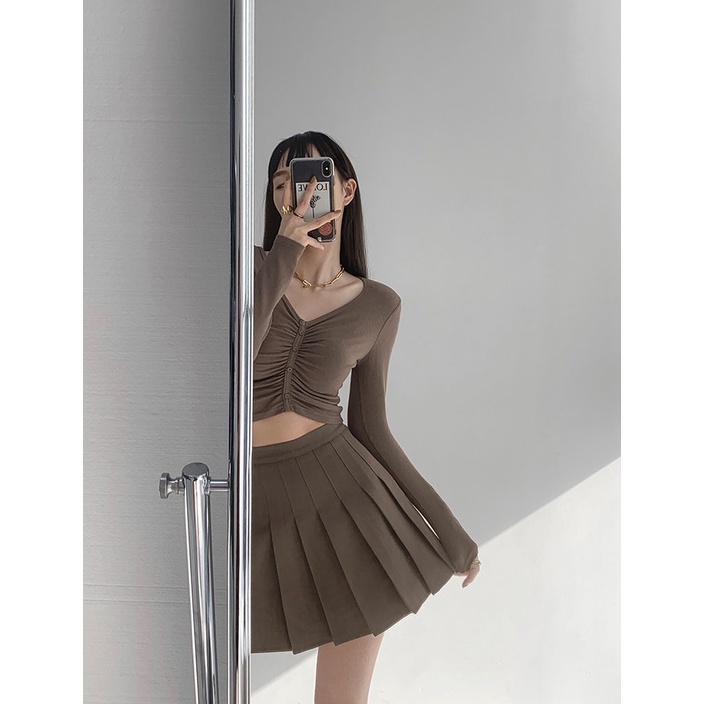 Chân Váy Xếp Ly Tennitt Quốc Dân Dáng Ngắn Xoè Uzzang Cạp Cao Có Quần Trong Phong Cách Hàn Quốc | BigBuy360 - bigbuy360.vn