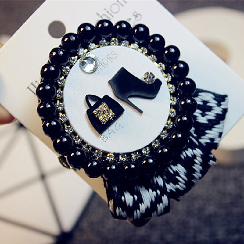 Ghim cài áo hình hoa đính ngọc trai giả sang trọng cho nữ