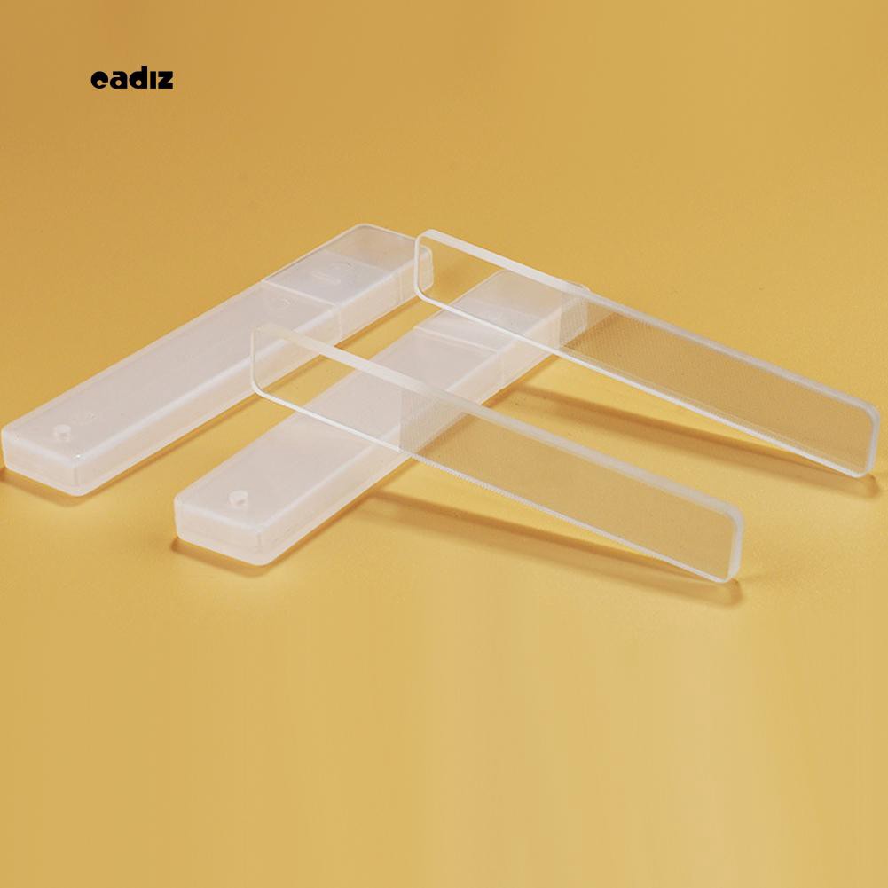 [Hàng mới về] Giũa móng tay thủy tinh 9cmx3cmx0.3cm màu trong suốt tiện dụng