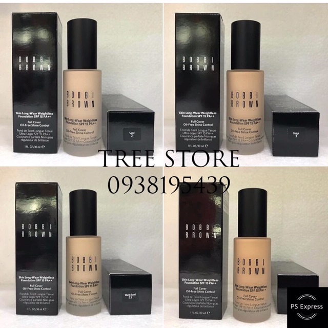 Kem nền Bobbi Brown Skin Long Wear Weightless Foundation