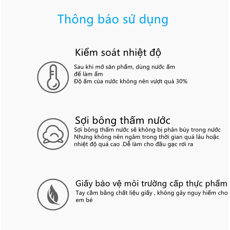 [CHÍNH HÃNG] Hộp 30 que tưa lưỡi rơ lưỡi cao cấp KAMIDI làm sạch khoang miệng cho bé