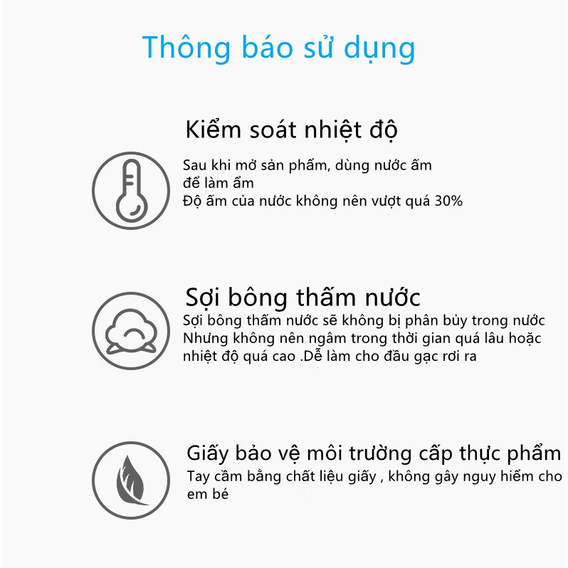 Hộp 30 que tưa lưỡi rơ lưỡi cao cấp KAMIDI làm sạch khoang miệng cho bé