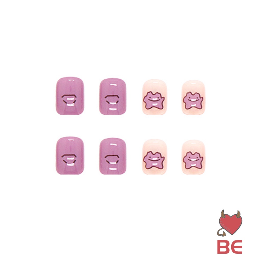 YADORNOS Set 24 móng tay giả YADORNOS trang trí dễ thương cho nữ