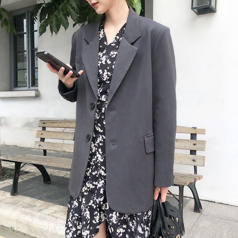 Áo Khoác Vest Dáng Rộng Cao Cấp Phong Cách Thời Trang Xuân Thu 2023 Mới oversize blazer