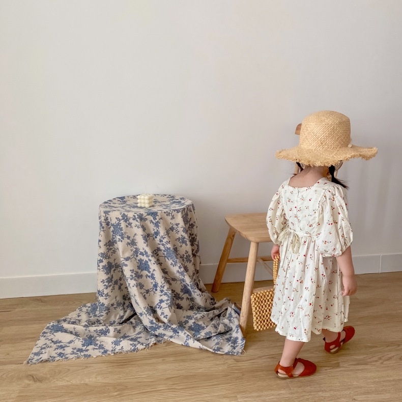 Váy hoa nhí Vintage cho bé V04