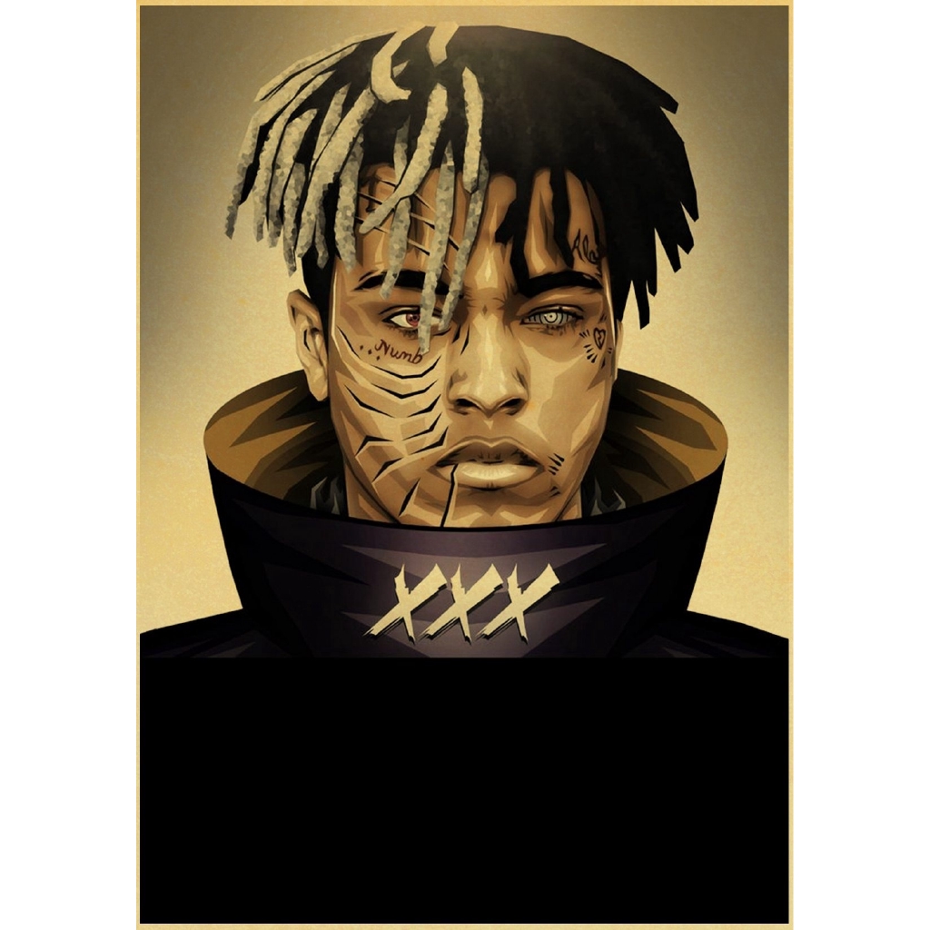 Poster Treo Tường In Hình Rapper Xxxtentacion Cổ Điển Trang Trí Phòng Khách / Quán Bar